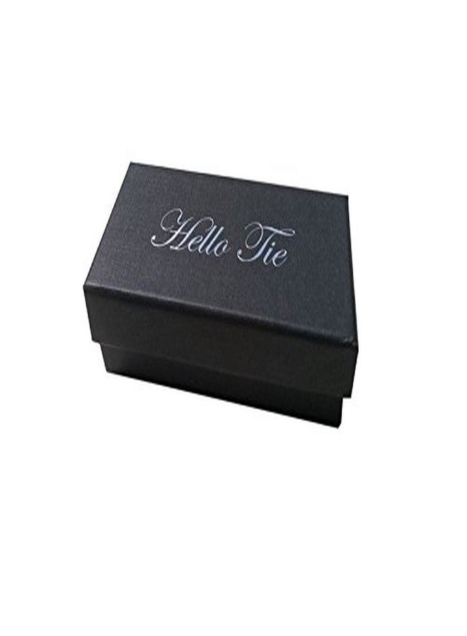 Hello Tie ربطة عنق قطنية رفيعة للجنسين من هيلو تاي، بنقشة مربعات وخطوط رفيعة - Image 3